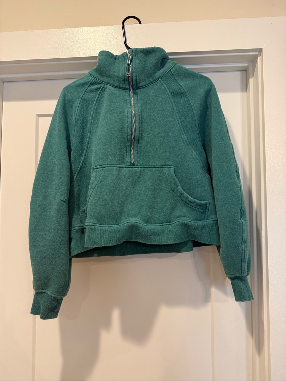 Lululemon Scuba Funnel-neck Half Zip Sweatshirt Size M/L in Teal